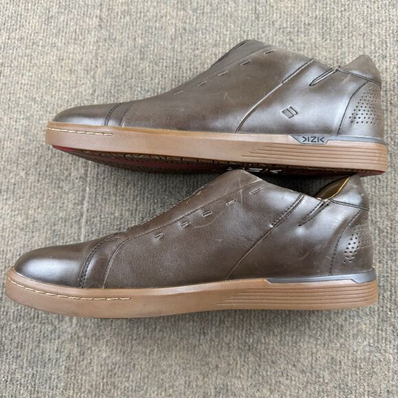KIZIK New York Hand Free  Slip On Sneakers Men’s 9.5M  Brown Leather M0202CB main image 9
